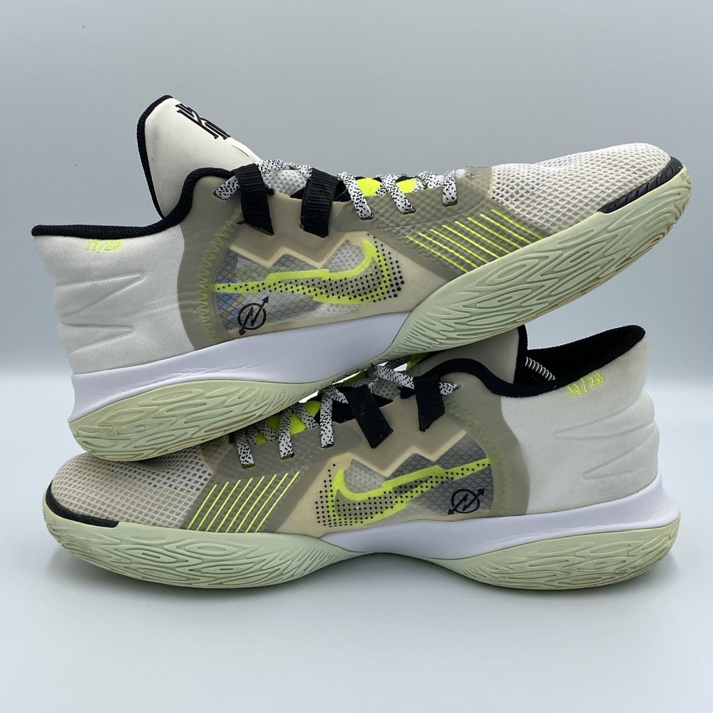 Nike Kyrie Flytrap V 5 White Green Volt Basketbal Shoes Men's Size 12 CZ4100-101 - Picture 6 of 8